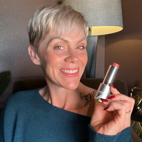 Prime Prometics size comparison next to compact mirror, travel-friendly convenience