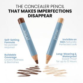 Prime Prometics under-eye application illustrating brightening effect