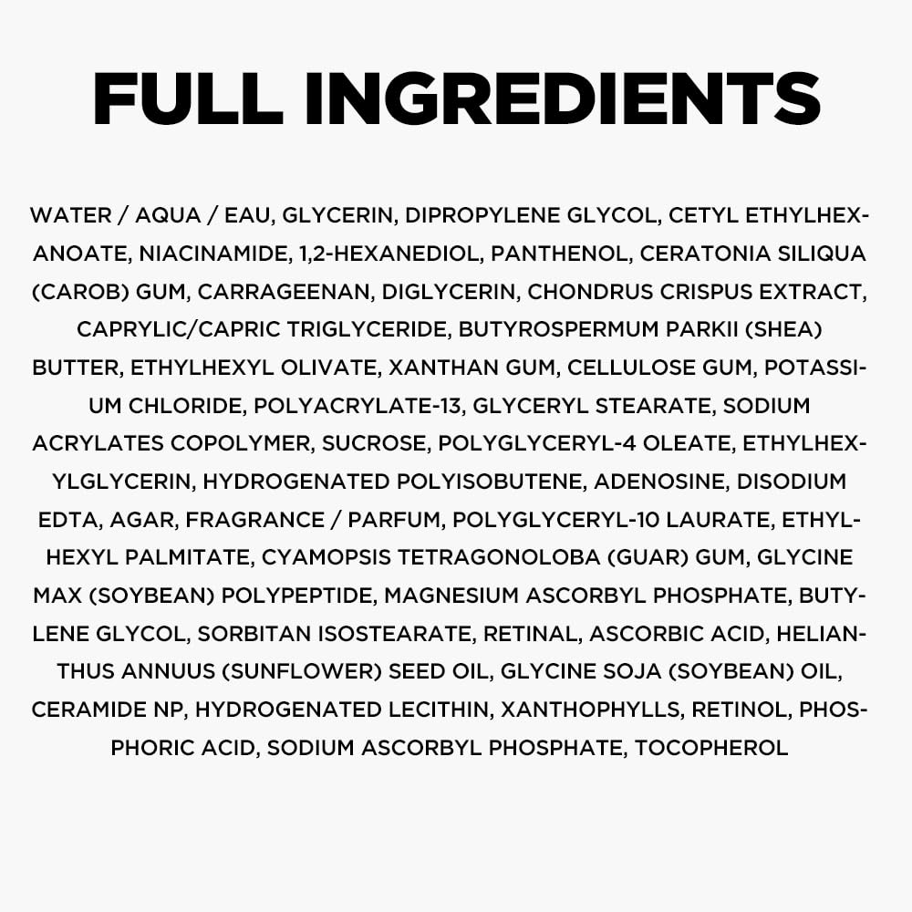 Primera label close-up showing key ingredients and stability-focused tech