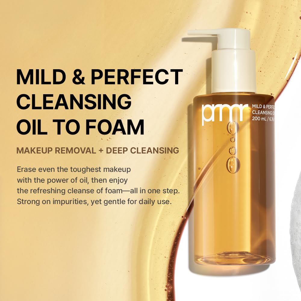 Primera oil texture on hand before emulsifying, shows dissolve makeup benefit