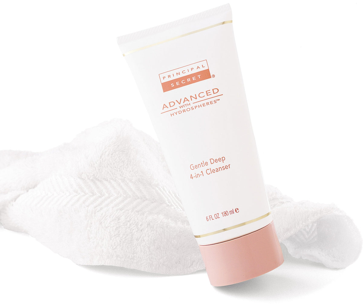 Principal Secret cream texture close-up illustrating gentle, moisturizing formula