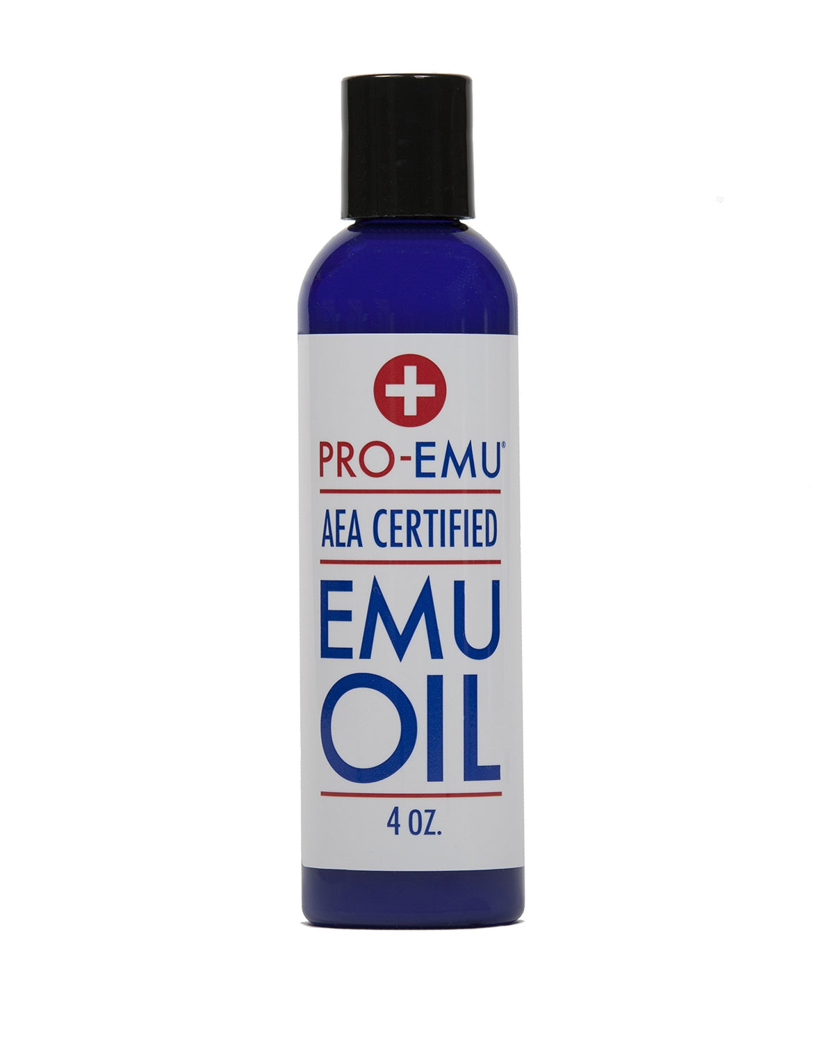 Pro Emu front bottle view showing label and pure oil benefits