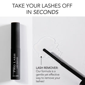 Pro Lash in use with microbrush removing false lash adhesive safely