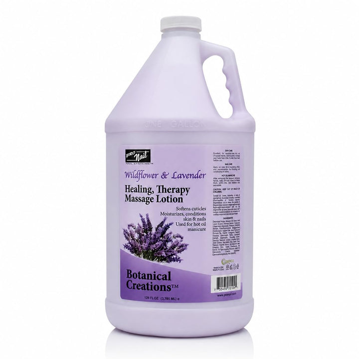 PRO NAIL front label showing one-gallon lavender bottle and professional quality benefit