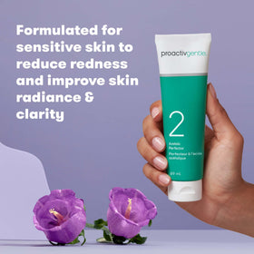 Proactiv label close-up highlighting key ingredients like 5% azelaic acid and squalane