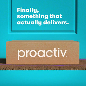Proactiv conceptual before and after portraying improved skin clarity
