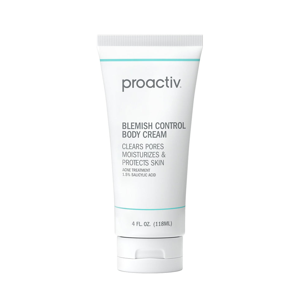 Proactiv front packaging showing product and benefit to clear body breakouts