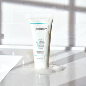Proactiv bottle held in hand showing 6 fl oz size and scale