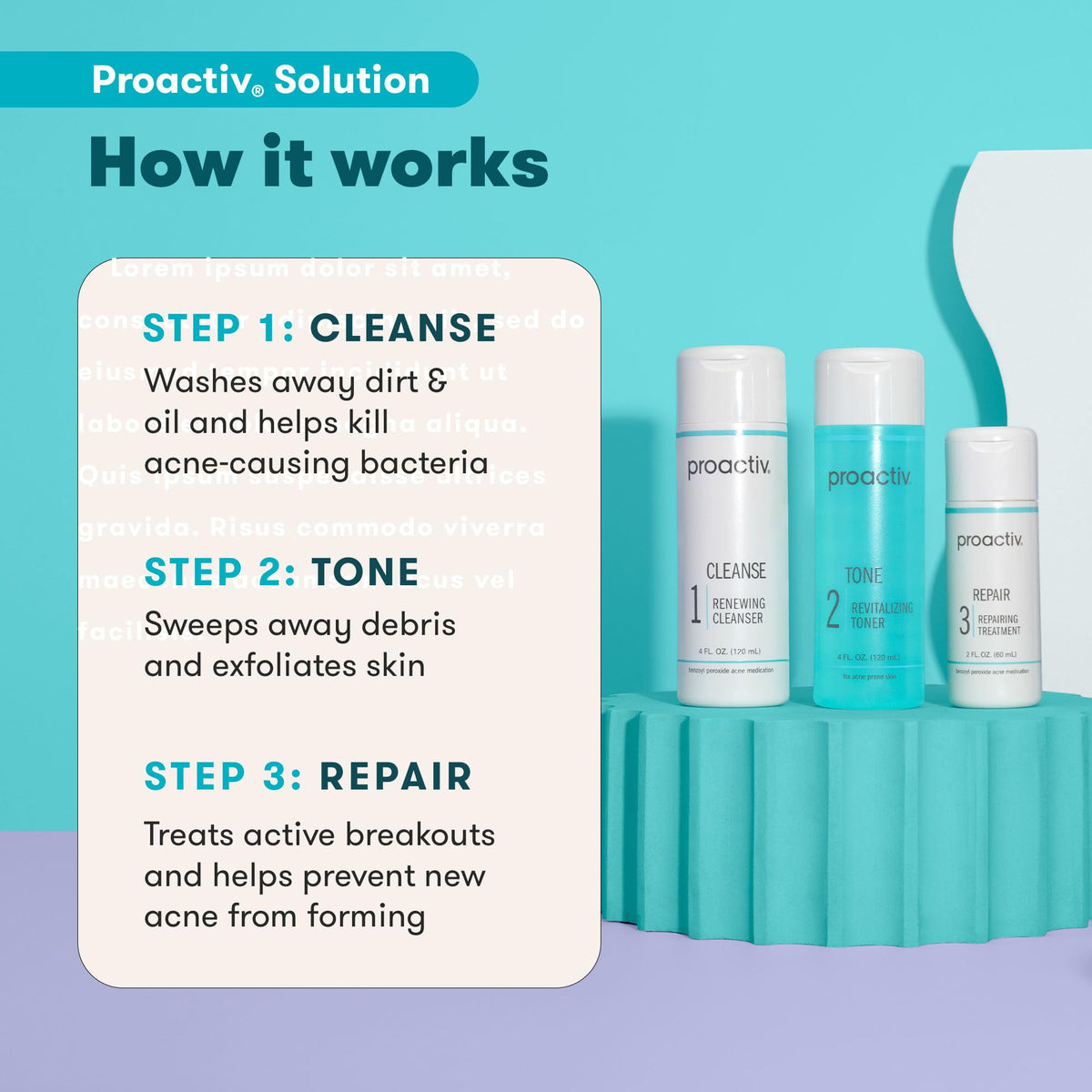 Proactiv cleanser pump close-up showing lather and deep pore cleaning