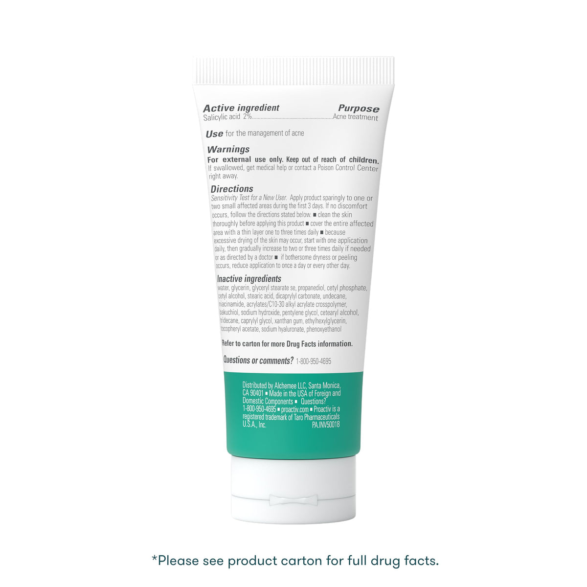 Close-up of Proactiv hydrator texture highlighting lightweight, non-greasy hydration
