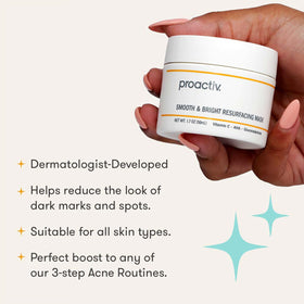 Proactiv mask cream texture close-up highlighting smooth spreadability