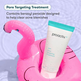 Proactiv plus application on skin targeting blemish for fast action