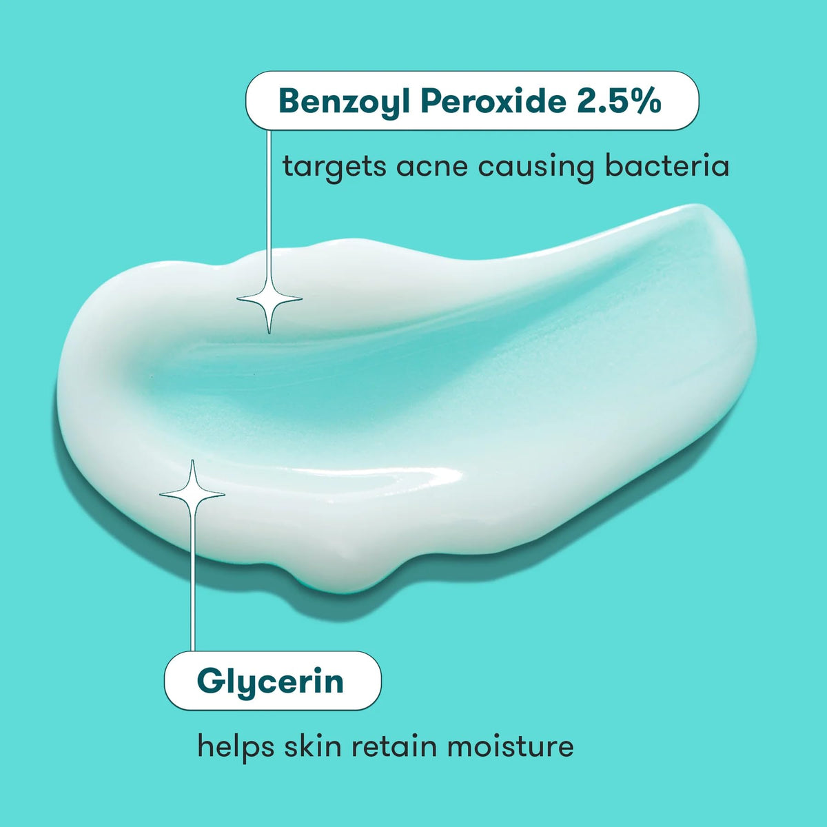 Proactiv plus gel texture close-up demonstrating lightweight absorption
