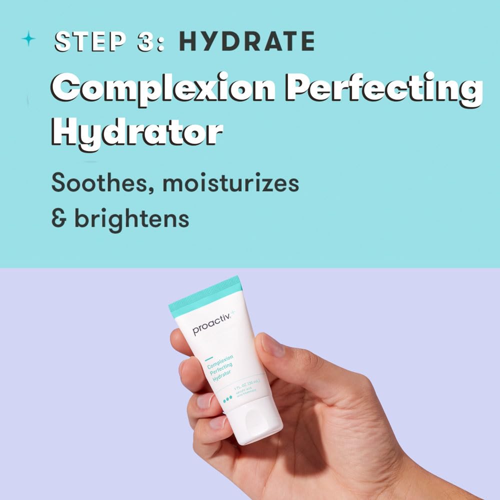 Proactiv kit staged in bathroom setting demonstrating easy daily skincare routine