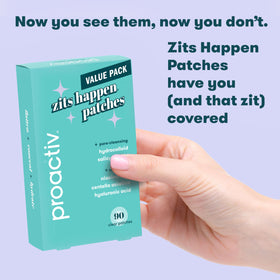 Proactiv patch beside a coin for size comparison and travel convenience
