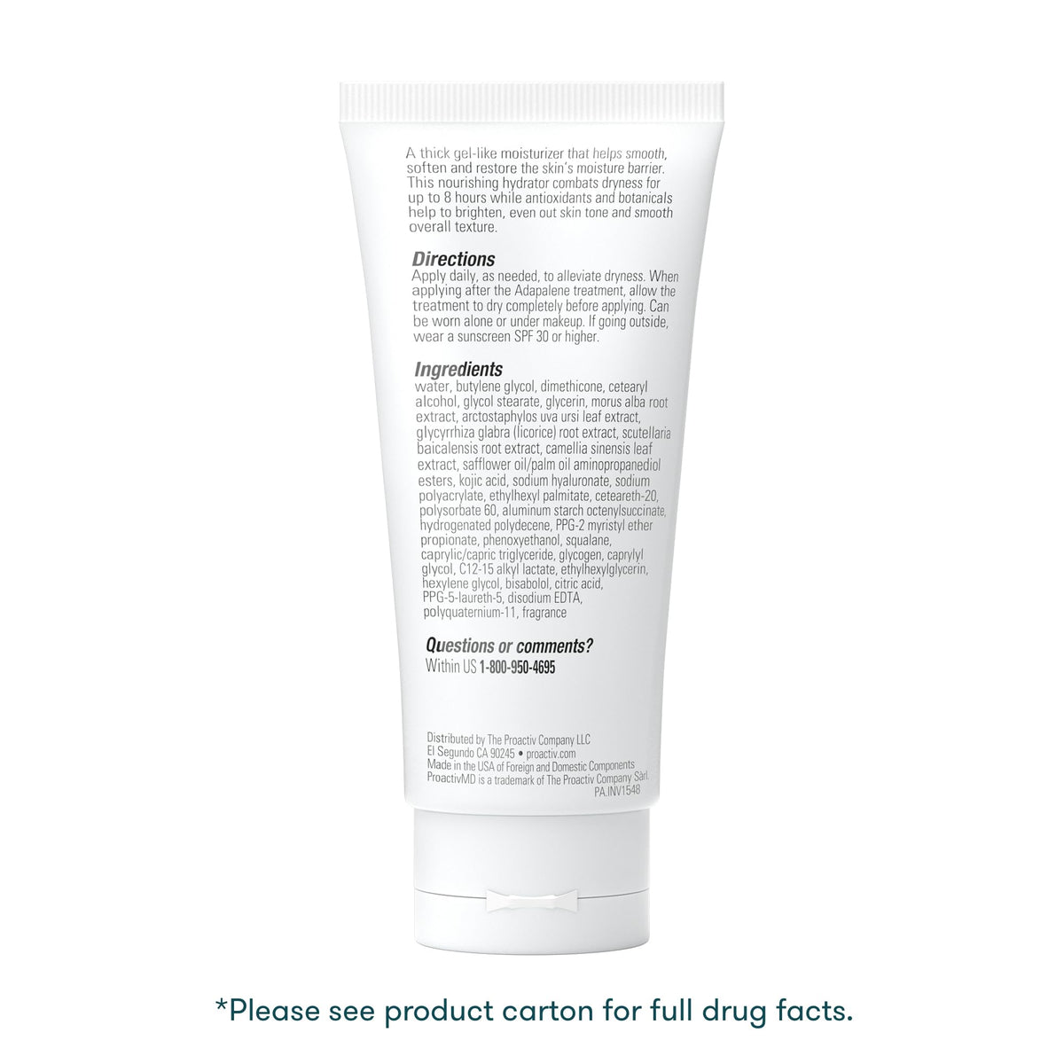 Proactiv close-up of moisturizer texture highlighting lightweight hydration