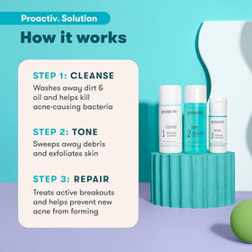 Proactiv Revitalizing Toner bottle capturing liquid spray and pore-refining benefit