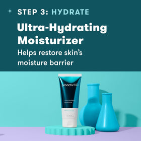 ProactivMD kit staged on a bathroom counter demonstrating daily routine