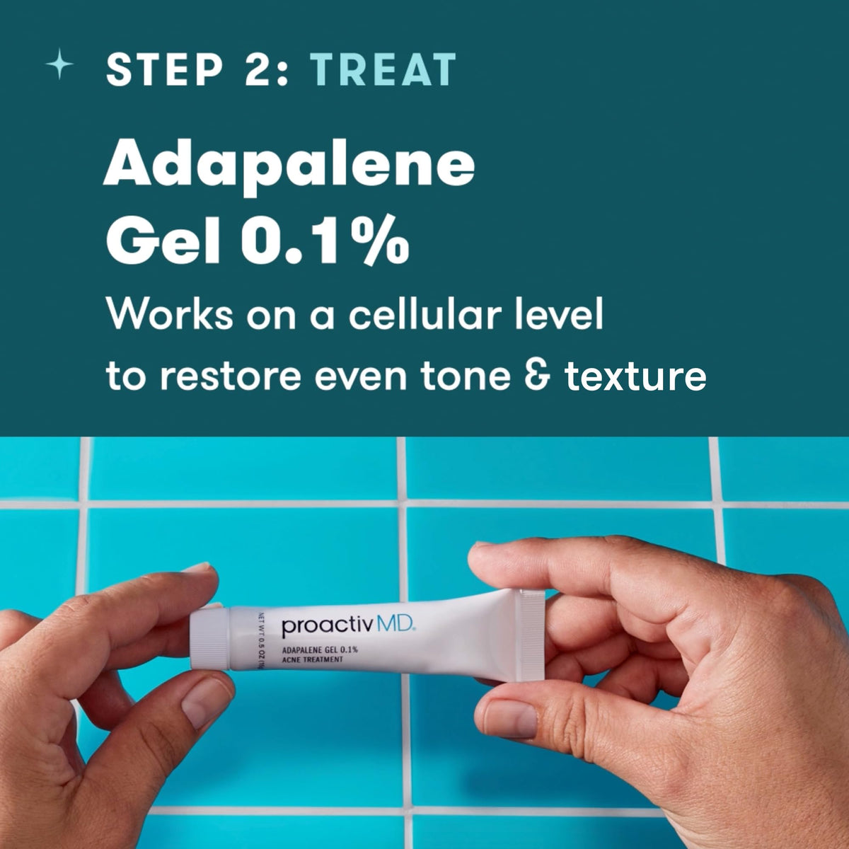 ProactivMD routine in bathroom setting showing easy daily use