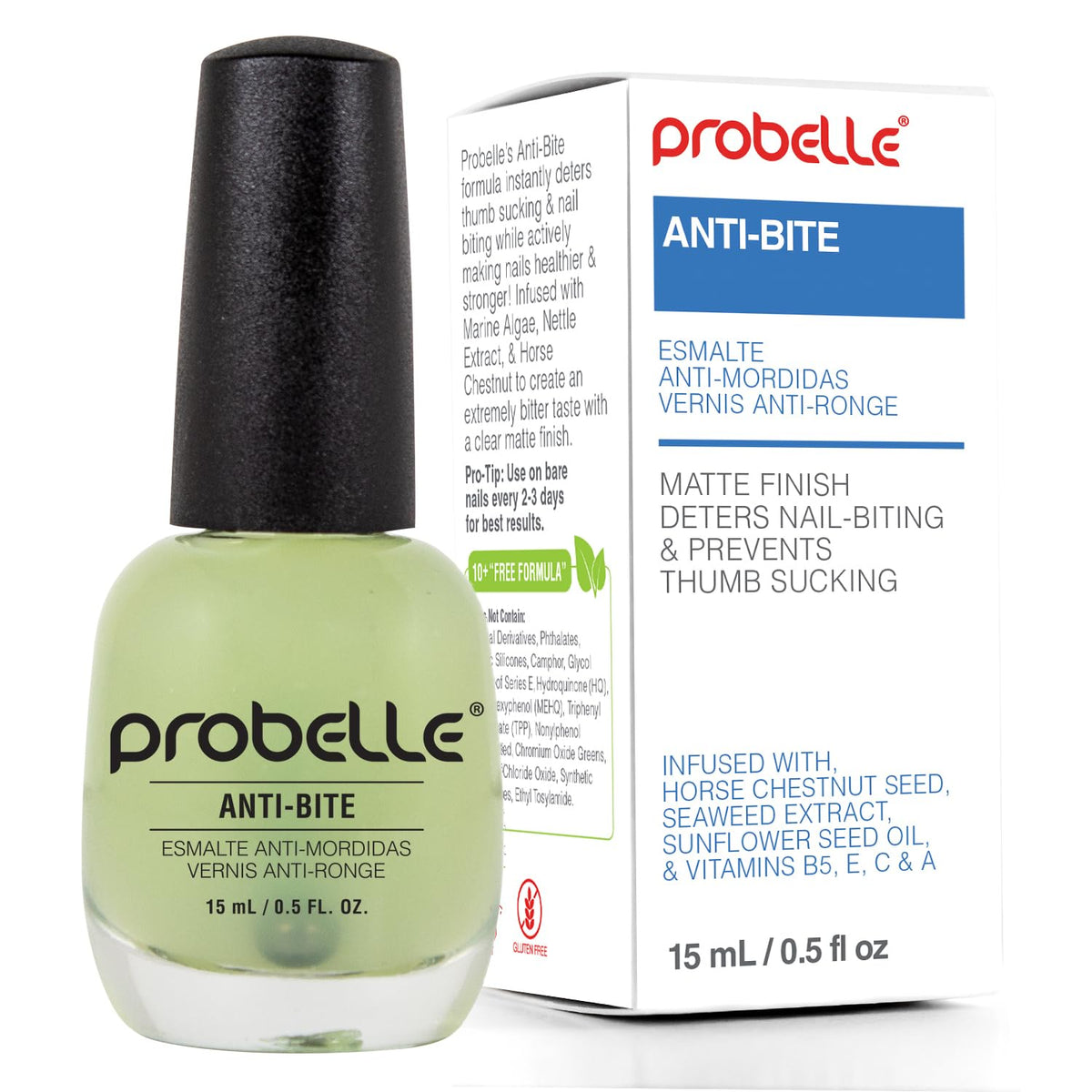 Probelle front packaging showing bottle and label for easy identification and deterrent benefit