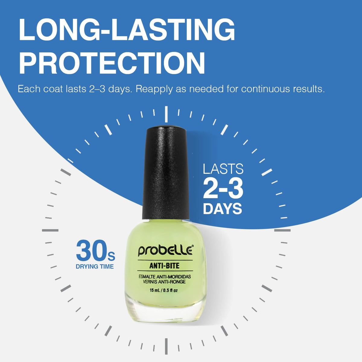 Probelle open brush detail demonstrating smooth application and even coverage benefit
