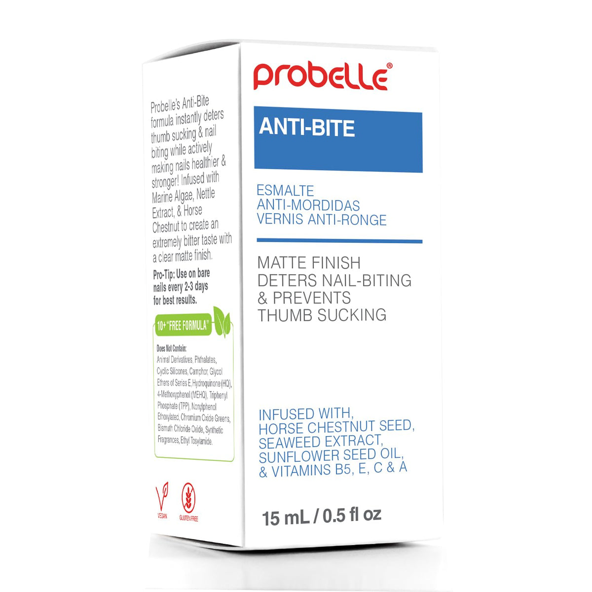 Probelle removal demo with remover pad showing easy removal and low-maintenance benefit