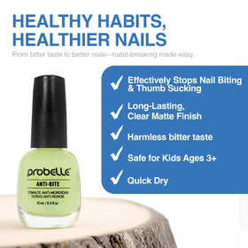 Probelle bottle next to ruler showing 15 ml size and travel-friendly convenience benefit