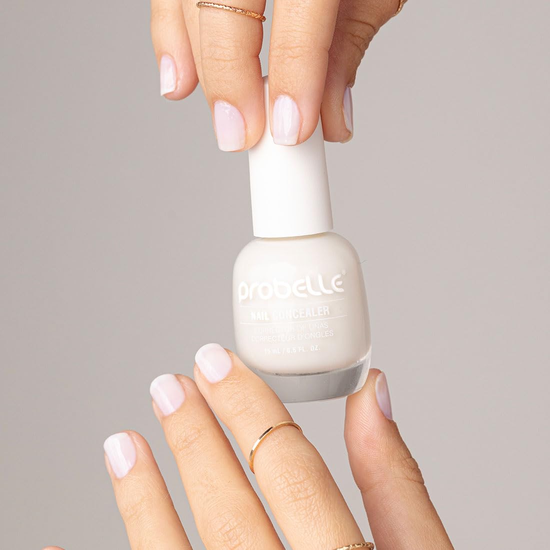 Probelle application two coats comparison showing improved concealment benefit