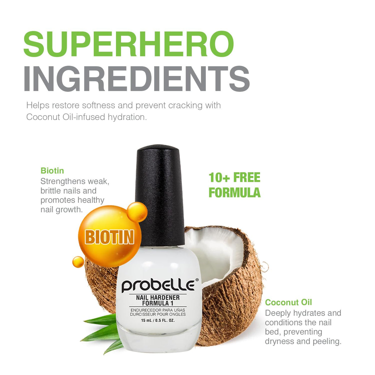 Probelle brush and cap close-up demonstrating easy precise application benefit