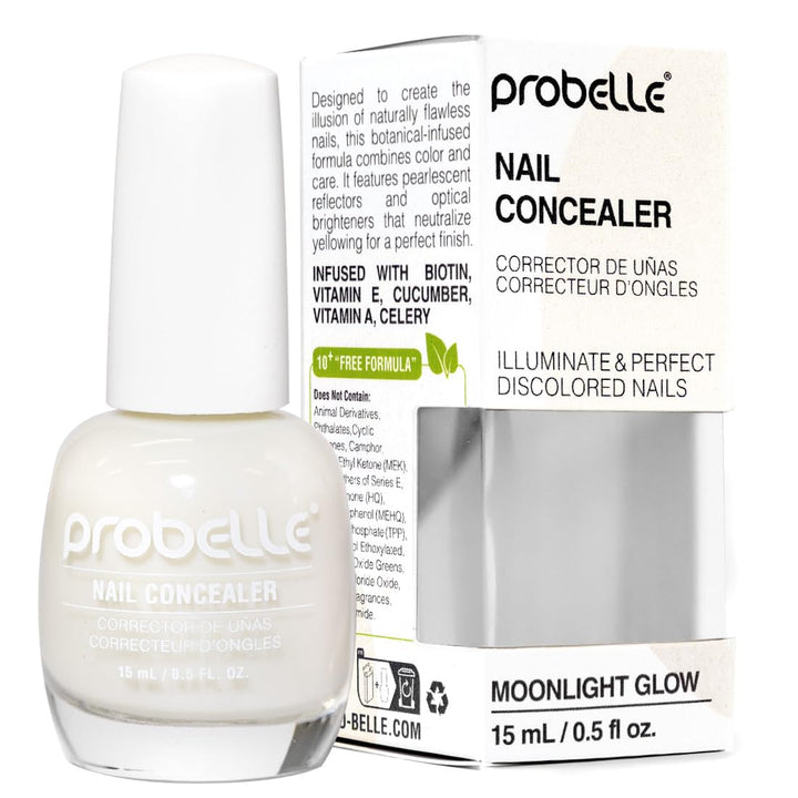 Probelle front bottle Moonlight Glow showing soft luminous polish benefit