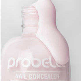 Probelle polish in hand to show bottle size and easy at-home application