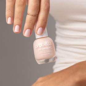 Probelle botanicals display with celery and cucumber extracts supporting nail care