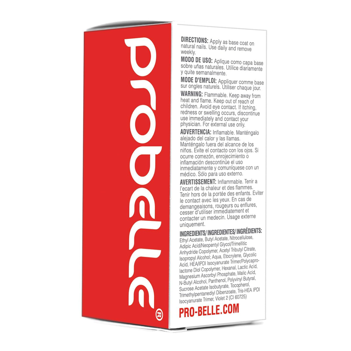 Probelle lifestyle hand on marble conveying healthy nails and polished look