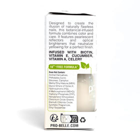 Probelle scale next to coin for size showing compact bottle convenience