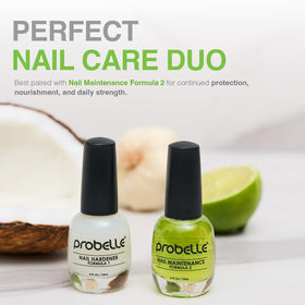 Probelle texture on nail plate close-up showing smooth protective layer benefit