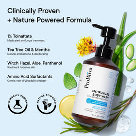 ProBliva being applied to back with brush for thorough coverage