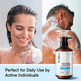 ProBliva used on feet in shower to reduce odor and fungal buildup