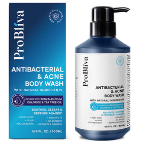 ProBliva front bottle showing label and antibacterial benefit
