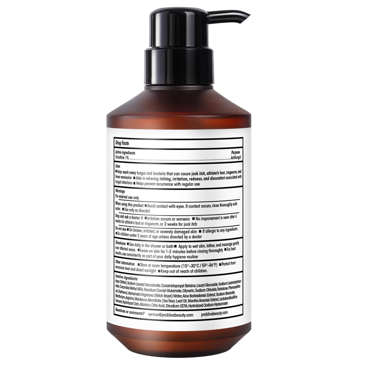 ProBliva body wash in shower lifestyle scene for daily use