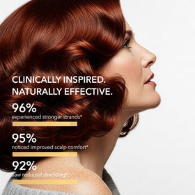 ProBliva lifestyle image of woman brushing hair showing improved manageability