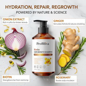 ProBliva onion conditioner crème texture demonstrating smooth hydration