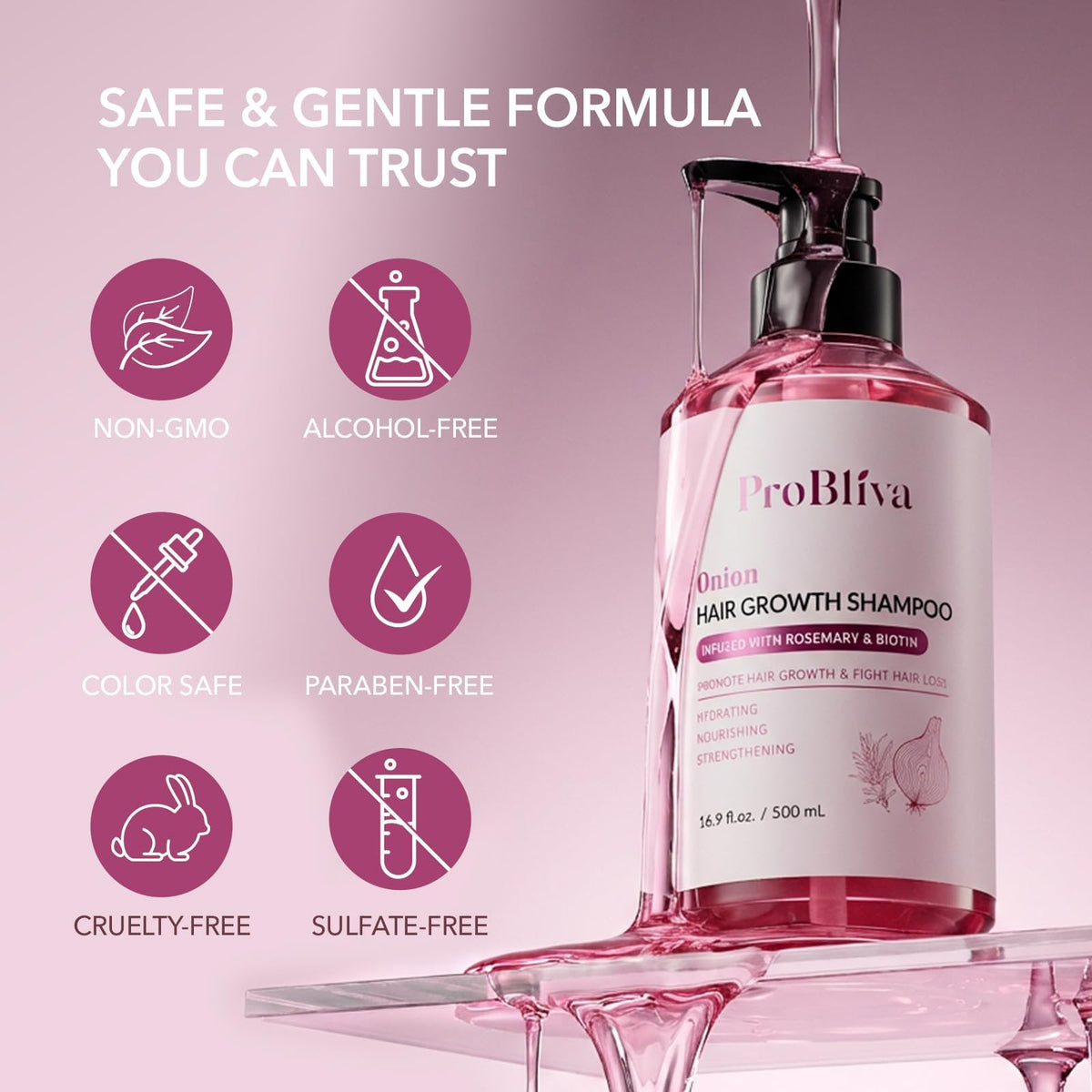 ProBliva bottle staged in bathroom lifestyle scene suggesting daily routine benefit