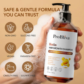 ProBliva product size comparison in hand to indicate travel-friendly