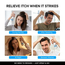 Applying ProBliva spray directly to scalp for spot treatment benefit