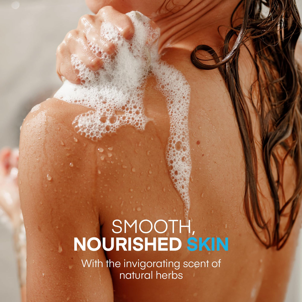 ProBliva lather texture on skin demonstrating gentle cleansing