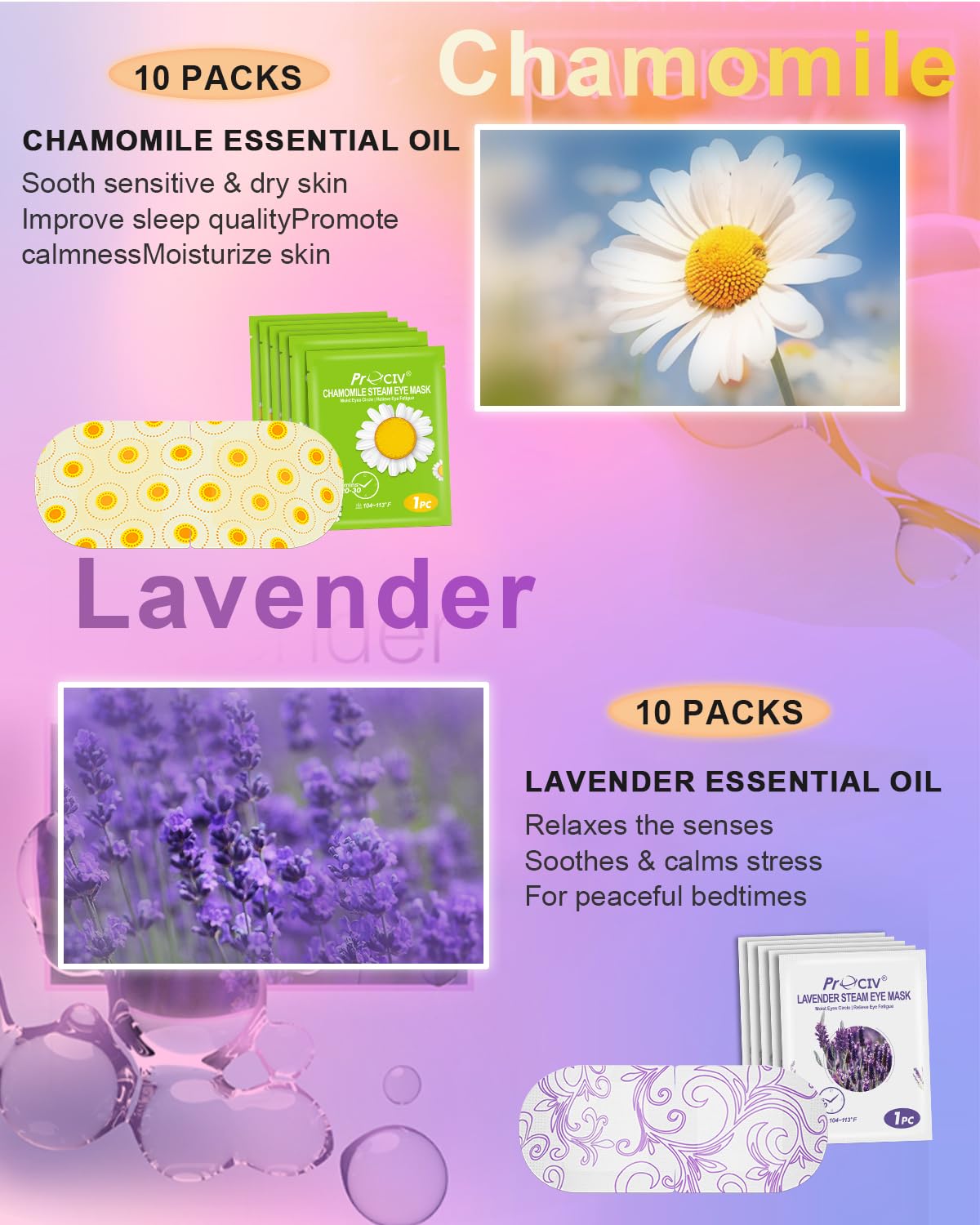 ProCIV chamomile visual representing subtle relaxing scent