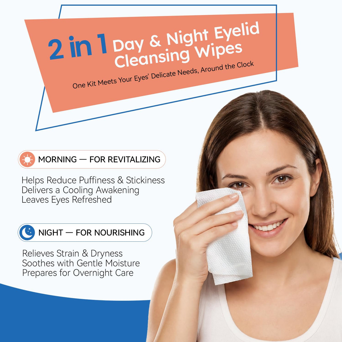 ProCIV individually wrapped day and night wipes displayed open