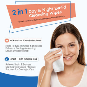 ProCIV individually wrapped day and night wipes displayed open