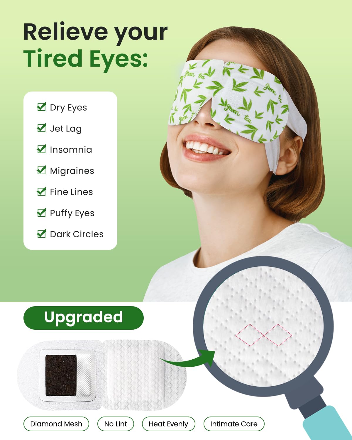 ProCIV mask in use on a resting person showing relaxed eyes and moist warmth