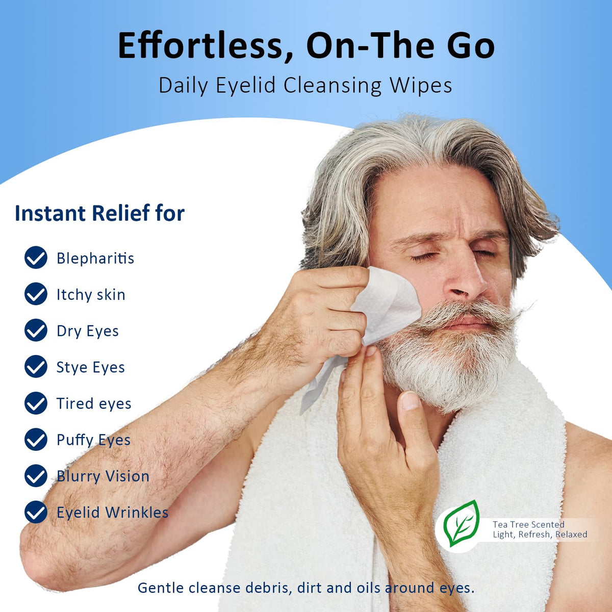 ProCIV single wipe unwrapped close-up textured surface for deep cleanse